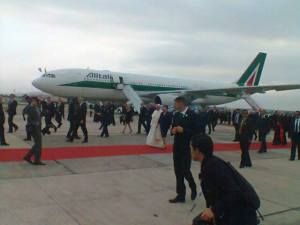Arrivée du Pape à Rio (22/7/2013)