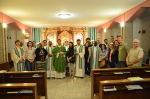 Après la messe au Collège Philippin