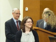 Les 2 premiers primés: A l'arrière-plan, Marco Tosati, le premier du concours.