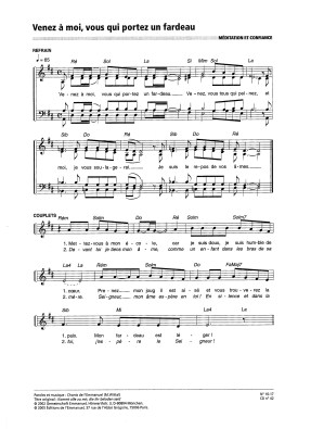 Venez à moi vous qui portez un fardeau